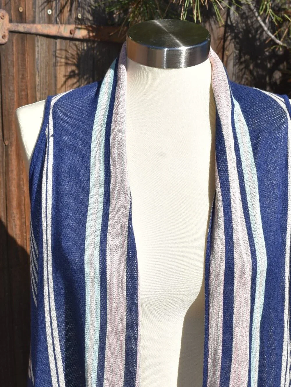 Multi-Use Striped Scarf Vest – NWT
